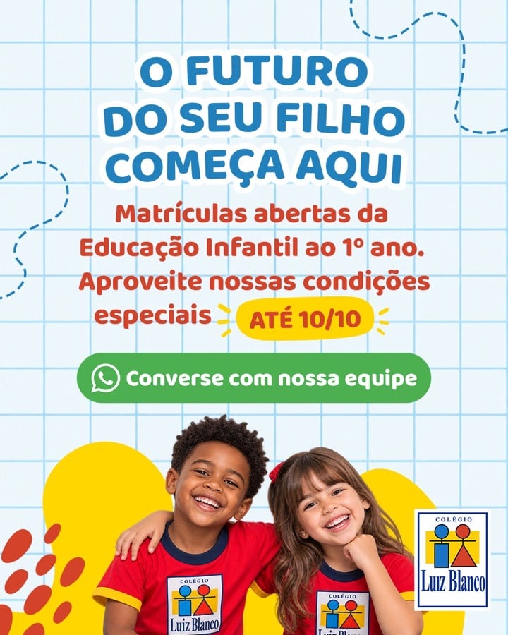 Criativo de campanha de matrículas